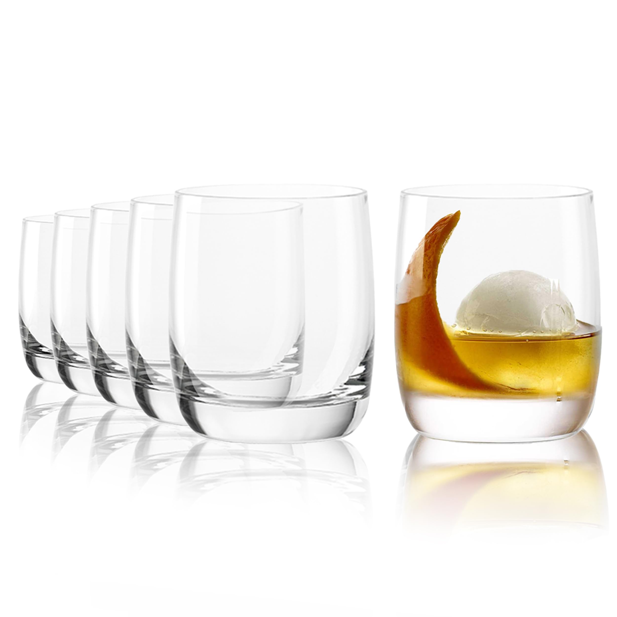 Stölzle Lausitz Whisky Gläser Weinland 6er-Set 295ml – Hochwertige Whiskybecher in zeitlosem Design – Whiskey Tumbler aus bleifreiem Kristallglas – Spülmaschinen- & Stoßfest, Made in Germany
