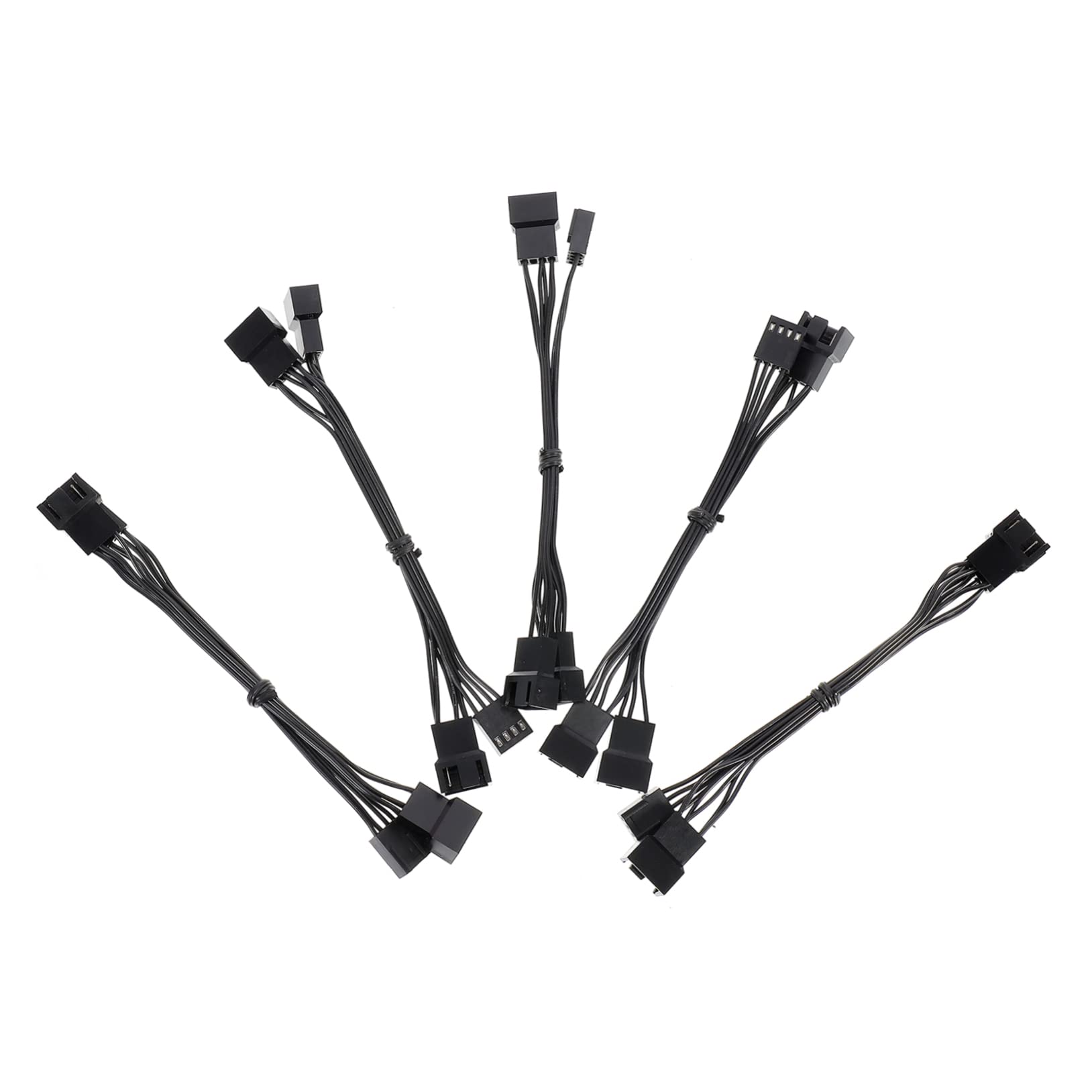 HOMSFOU 5pcs Pin CPU Power Extension Cables for Computer Fans Fan Cable Splitter for Enhanced Cooling Performance and Aesthetic Wiring Inside Chassis