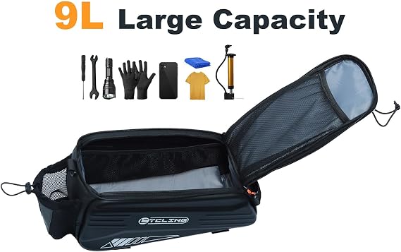 HOMPER Waterproof Bike Rack Pannier Bag 9L EVA Hard Shell Cycling Luggage