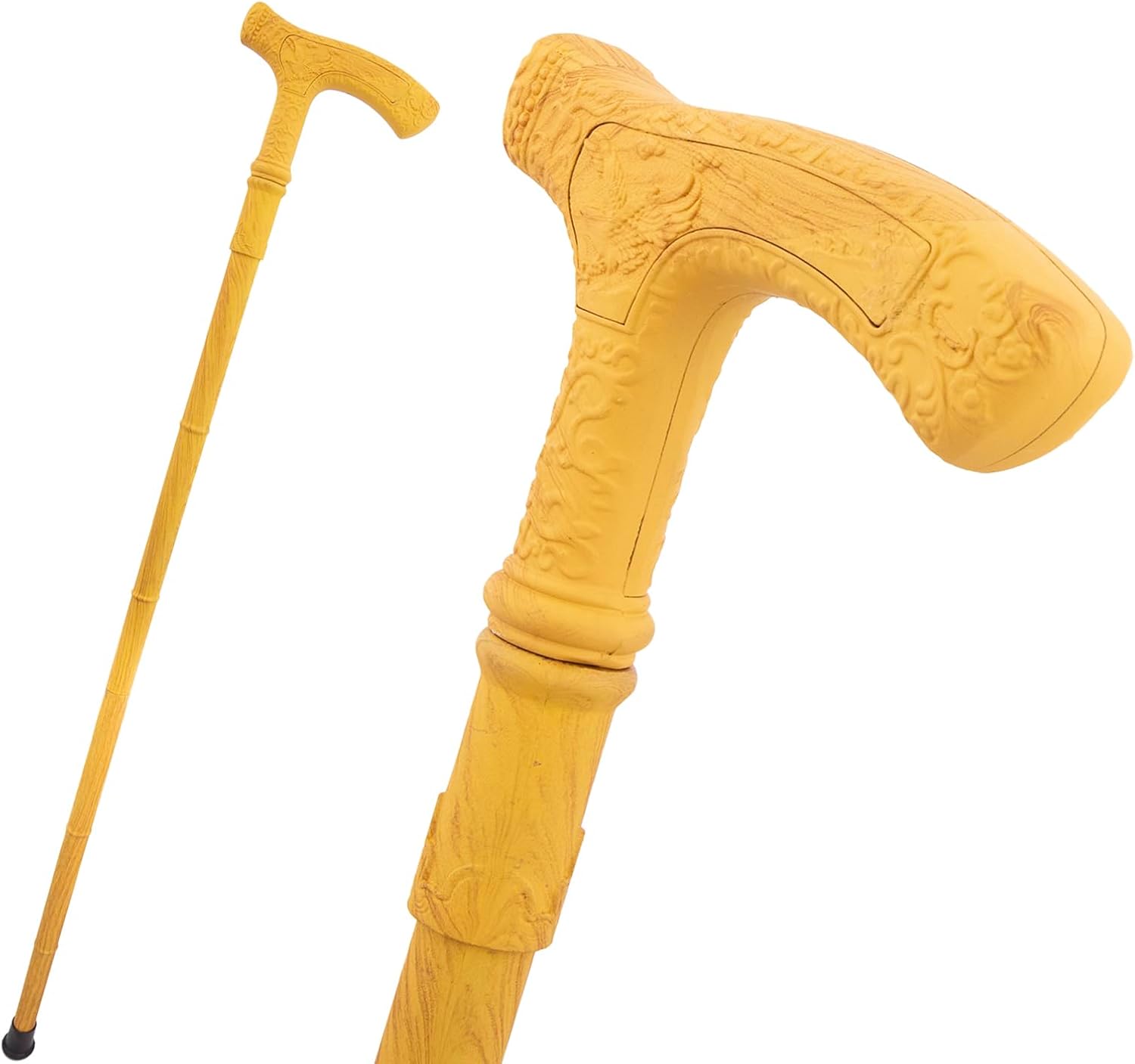 Yellow Luxury Eagle Handle Walking Cane Fashion Decorative Walking Stick Gentleman Elegant Cosplay Cane Knob Crosier 87cm