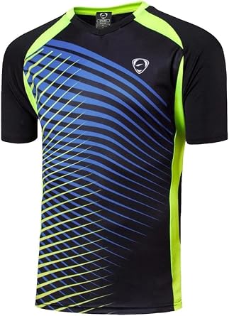 Mens Activewear T-Shirt Sport Tee Shirt Athletic Running Gym Workout Tshirt Golf Tennis Tops Quick Dry LSL449