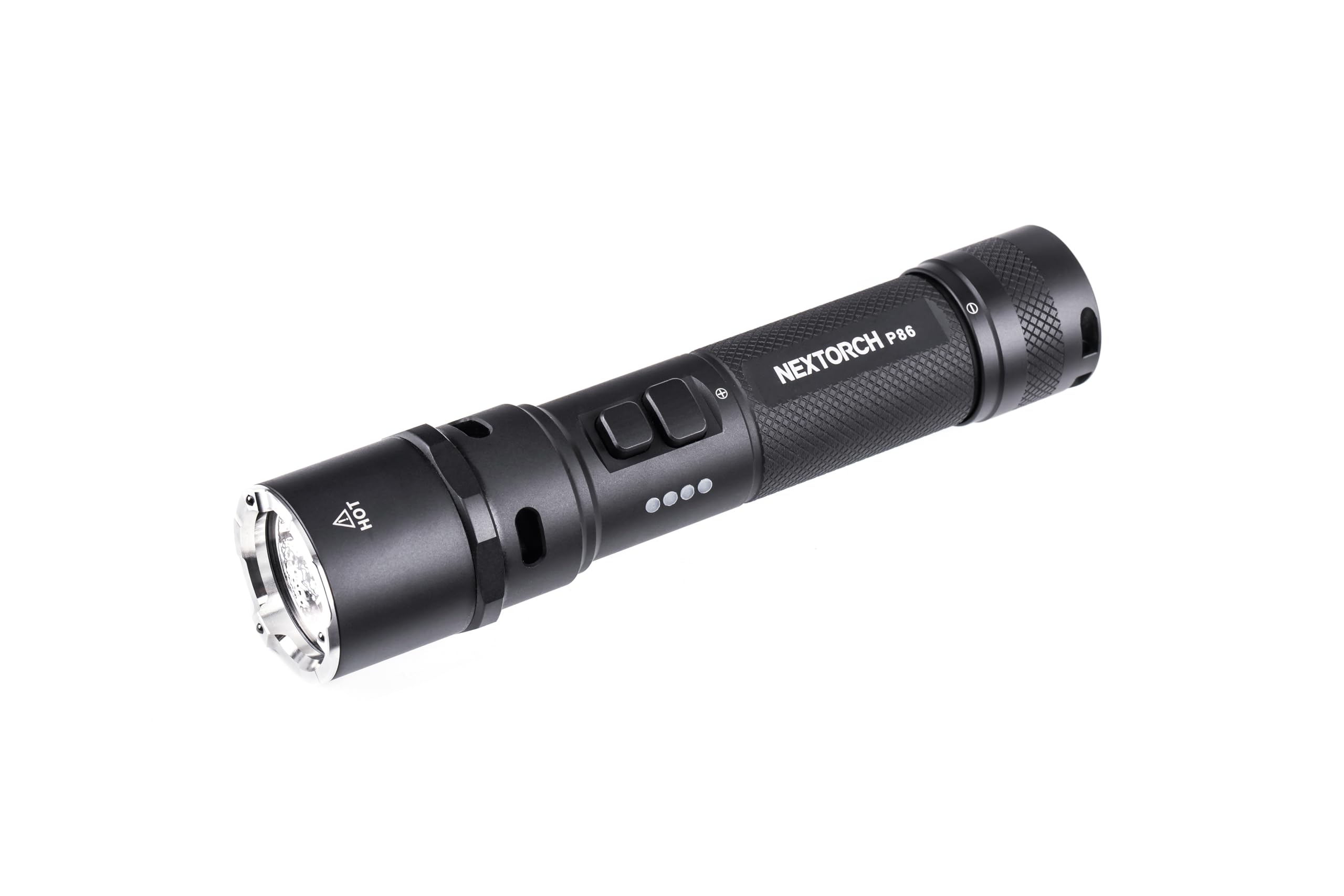 NEXTORCH Lampe torche LED P86-1600 lumens avec module sonore 120 dB - Brise-vitre d'urgence