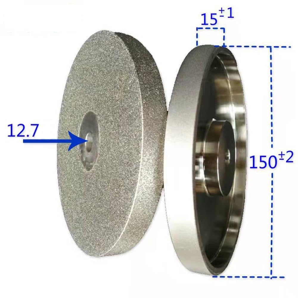 2000/1500 Grit Electroplated Polishing Disc, 6 Inch 150 * 15 * 12.7mm Hole Diamond Grinding Wheel, Grinding Disc 1pc(2000)