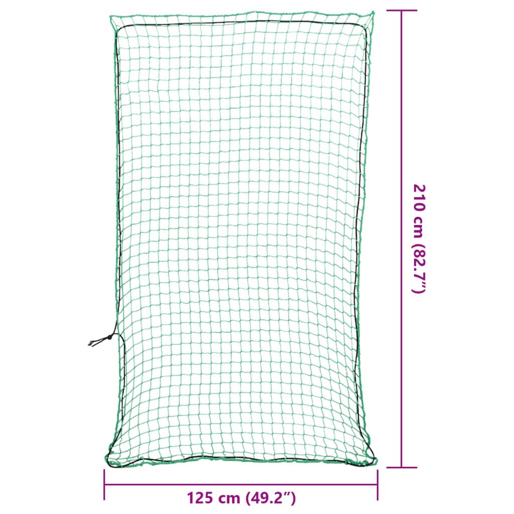Mangloder Anhängernetz mit Gummiseil Grün 2,1x1,25 m PP wetterfest langlebig für Fahrzeuge, Transporter, Anhänger, LKW, SUV, Kofferraum, Ladungssicherung, flexible Befestigung