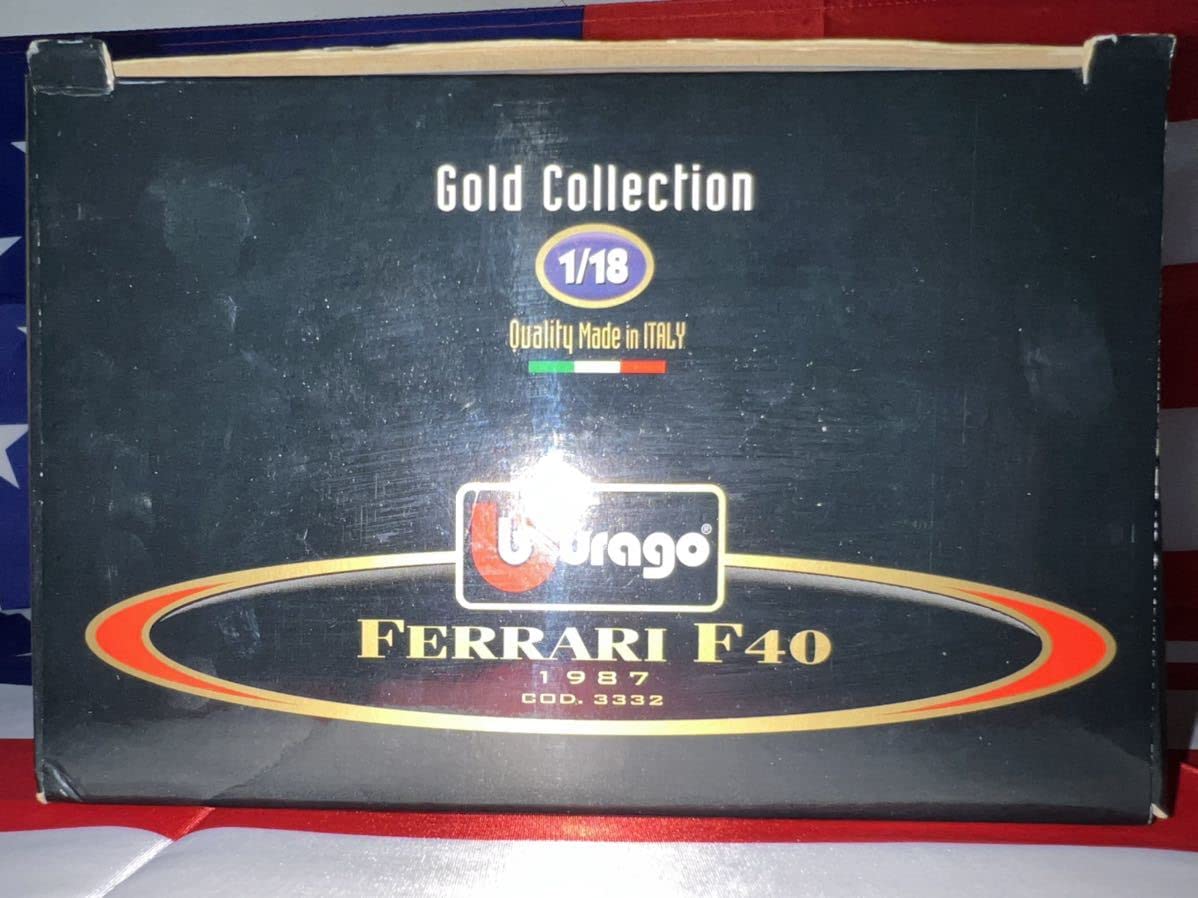 Amazon | Bburago 1/18 Ferrari Ferrari F40 1987 Gold