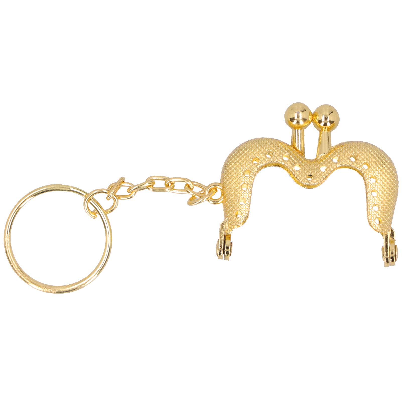 Cadre De Sac à Main Rond Doré Avec Boucles - Pour Création DIY, 1 Pièce, Neuf