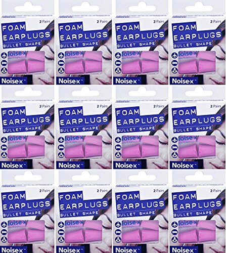 Noise-X Foam Bullet Ear Plugs 2 Pairs x 12 Packs by Noise-X