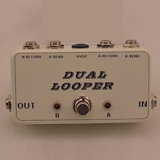 New True-Bypass Looper Effect Pedal Guitar Effect Pedal Looper Switcher true bypass guitar pedal White dual Loop switch