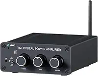 Amplificador Estéreo Bluetooth VEDO BT10A 100Wx2, Mini Classe D para Caixas de Som Passivas, com Entrada RCA e Fonte 24V/4.5A - Ideal para Sala, Quarto Escritório ou Área Externa de Som