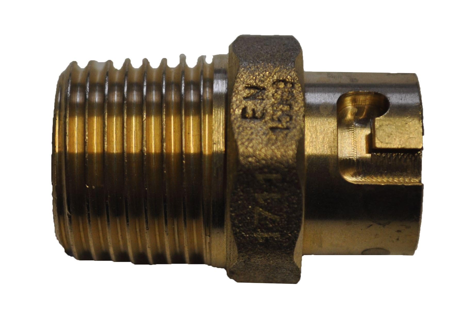 Odsupplies Gold 1/2" Straight Micropoint Cooker Socket (Known As Gas Fittings/Gas Bayonet Sockets/Gas Connection & Hoses Also Available In 1,2,5 And 10 Bag Quantities)