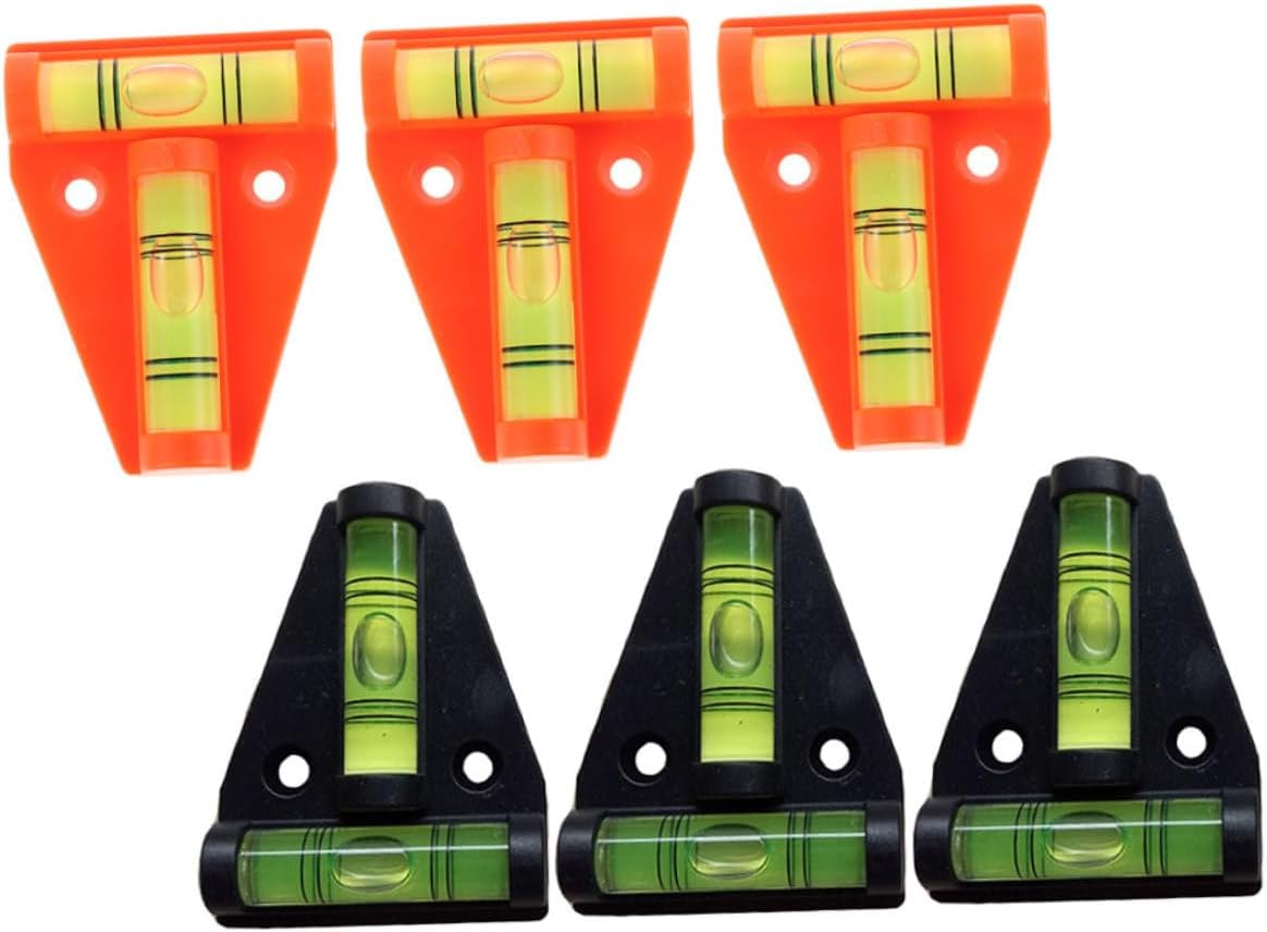 ABOOFAN 6Pcs Shape Bubble Level High Precision Leveling Tool for Rvs Campers Travel Trailers Boats Accurate Measurement for Various Surfaces Bubble for Easy Readings