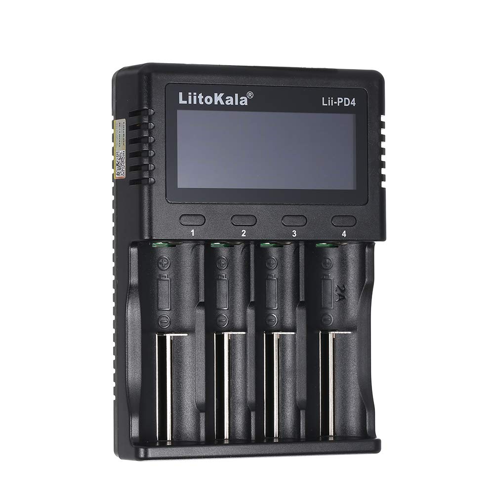 4-Slot Smart Battery Charger with LCD Display | Intelligent Charger for Cylindrical Rechargeable Batteries-image-22