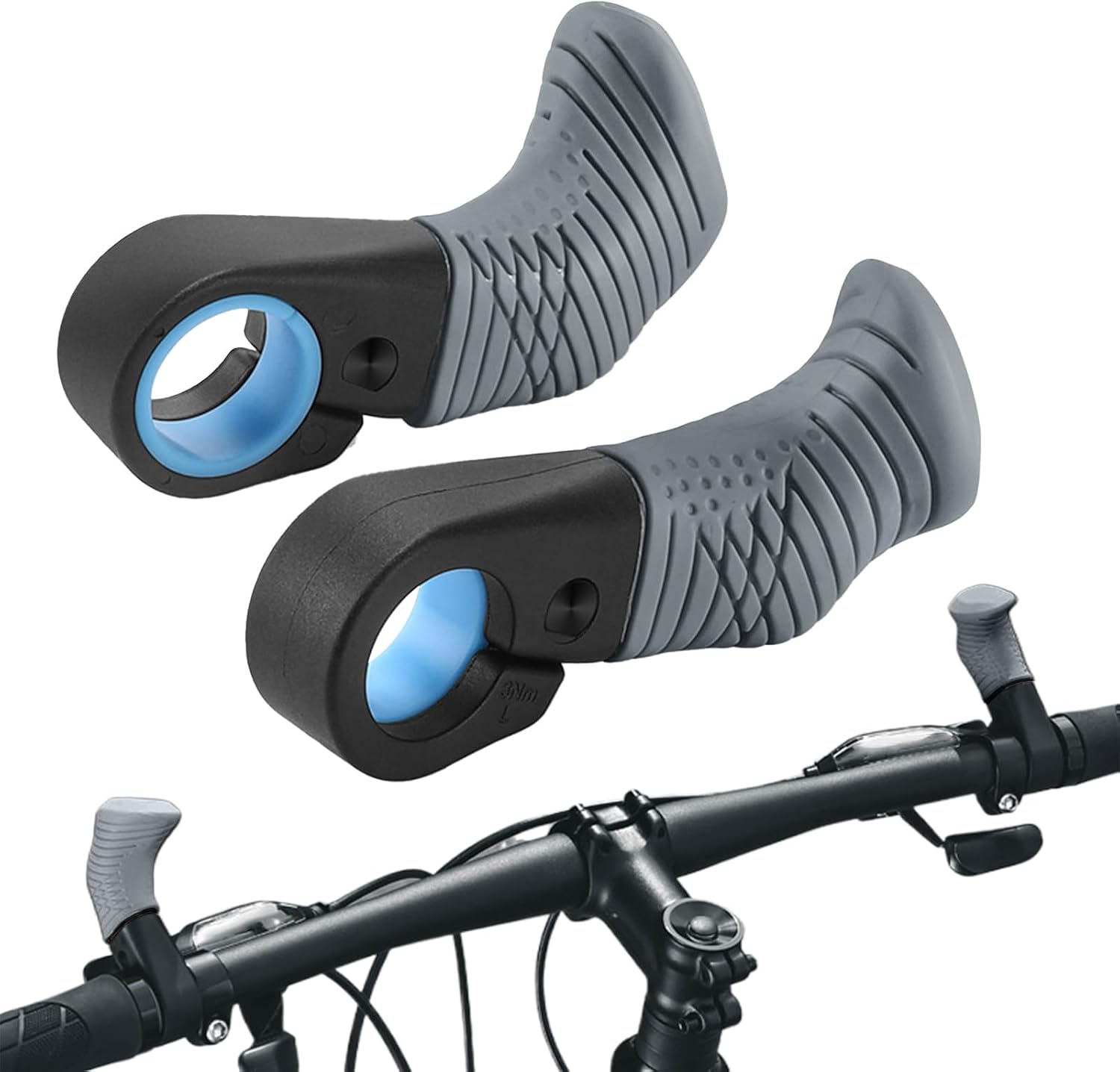 Uchwyty rowerowe na kierownicę, nakładki na kciuki do roweru górskiego, komfortowe uchwyty do długiego roweru wyścigowego, górskiego i trekkingu, aktywności na świeżym powietrzu