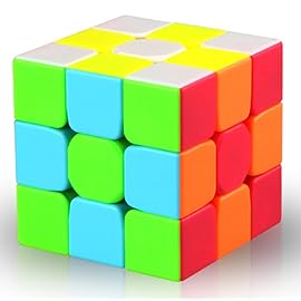 TANCH QIYI Speed Cube 3x3 Stickerless Magic Cube Puzzle Toy Colorful