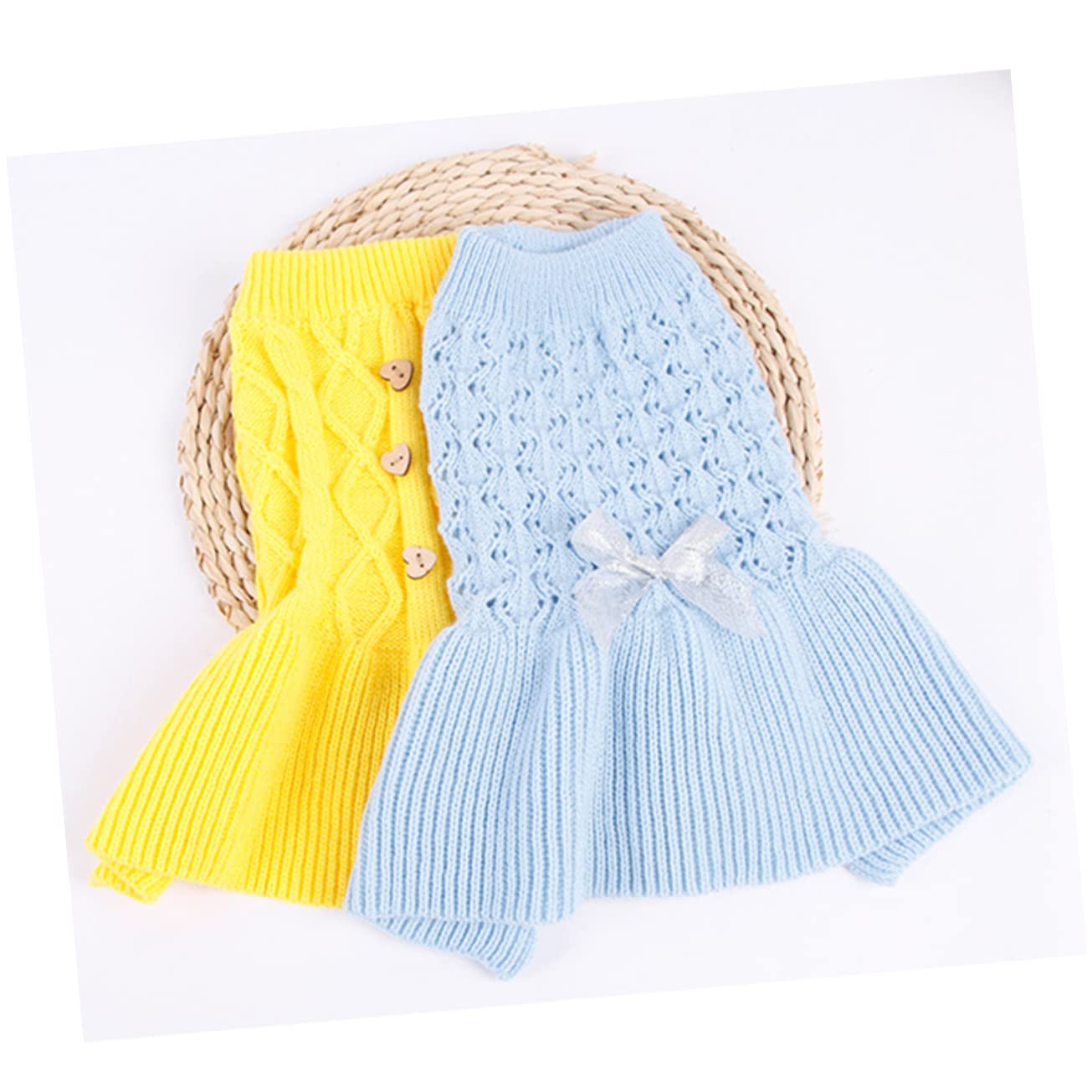 BESPORTBLE 3 Pezzi di Abbigliamento per Animali Domestici A Due Zampe Maglione per Animali Domestici Vestito Adorabile per Gatti Vestito in Lana per Cuccioli Maglione Primaverile per Animali