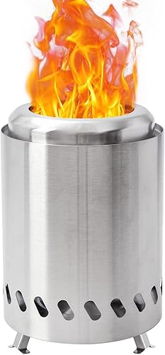 Hoguera de mesa, sin humo, de 5.5 pulgadas, mini hoguera para mesa, estufa de acero inoxidable para interiores y exteriores, mesa con bolsa de