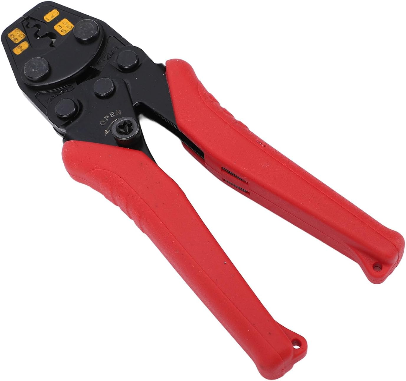Hilitand Ratchet Terminal Crimper, Alloy Steel Ratchet Wire Crimping Tool with Precise System for UT OT C45 Terminals 0.3mm to 5.5mm