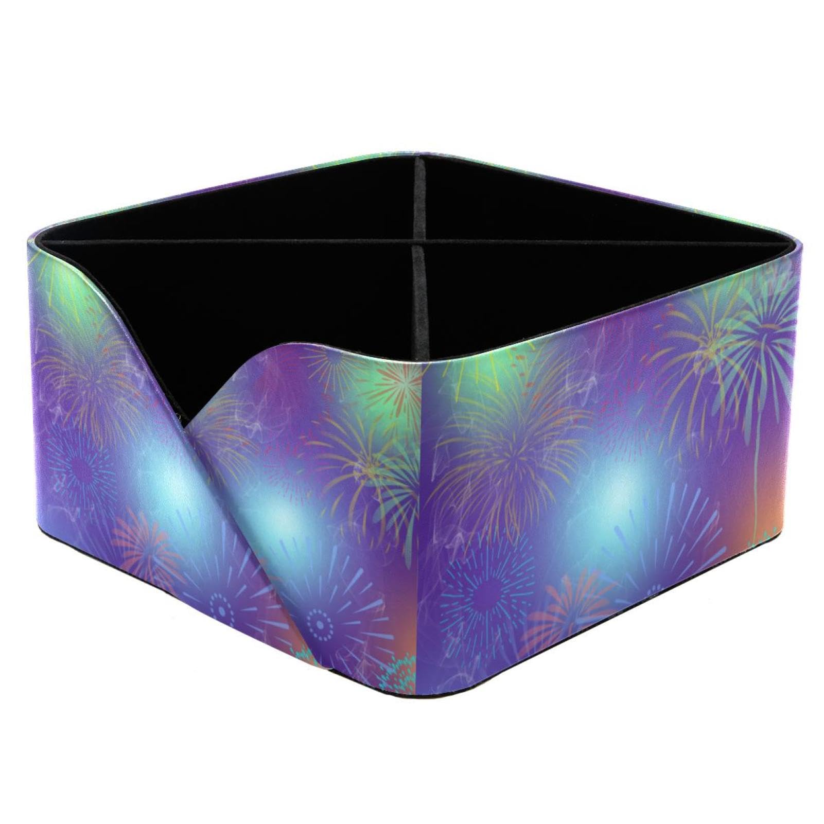 Porte-stylo rectangulaire élégant Firework pot à crayon et rangement de bureau