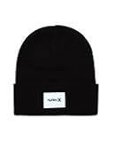 Men's Winter Hat - Seaward Patch Cuffed Double-Layer Flat Knit Acrylic Beanie with Deep Fit – Beanie Hats for Men