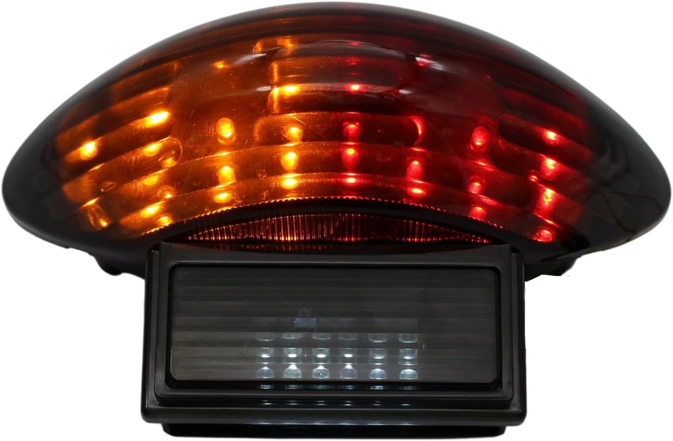 Taillight - Integrated LED Tail Brake Turn Signal Light Compatible with Suzuki Hayabusa GSX1300R 1999-2007 (Black)
