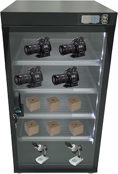 Automatic Digital Camera Dehumidify Storage 100L Dry Cabinet Box Storage 5 Layers Dry Cabinet with Tempered Glass for Camera & Lens Equipment Saving Storage Noiseless & Energy Saving Cabinet