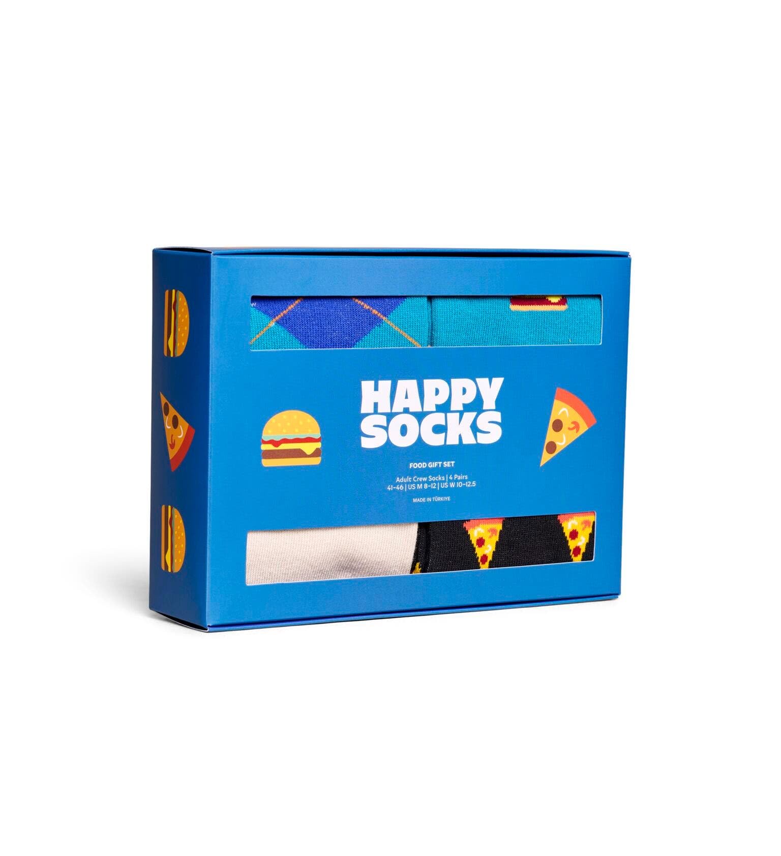 Happy Socks 4-pack Everyday Food Socks Gift Set Calcetines 4 Pack LITE Food Gift Talla 41-46 Unisex adulto (Pack de 4)