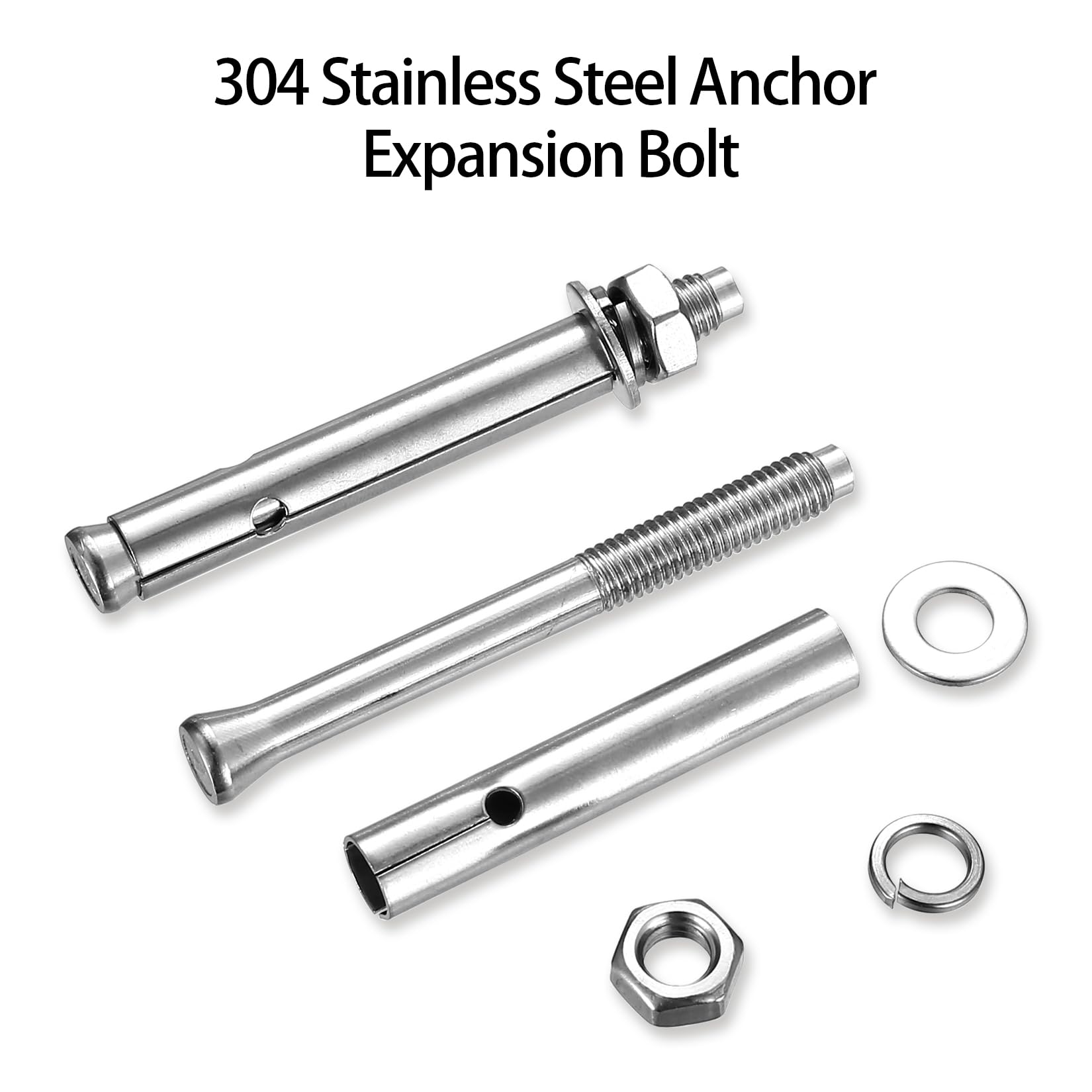 Set 11 Bulloni Espansione M8x80mm Acciaio Inox - Viti Per Calcestruzzo E Mattoni, Fissaggio Sicuro - Foto 10