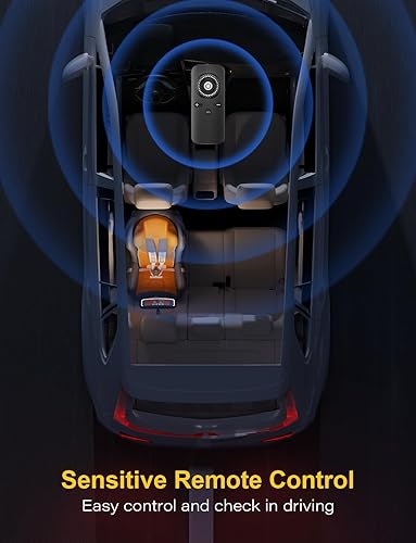 Miniatura 9 de Espejo de coche de bebé con luz para bebé recargable 2000 mA espejo de bebé para asiento de coche orientado hacia atrás gancho clip diseño espejo de