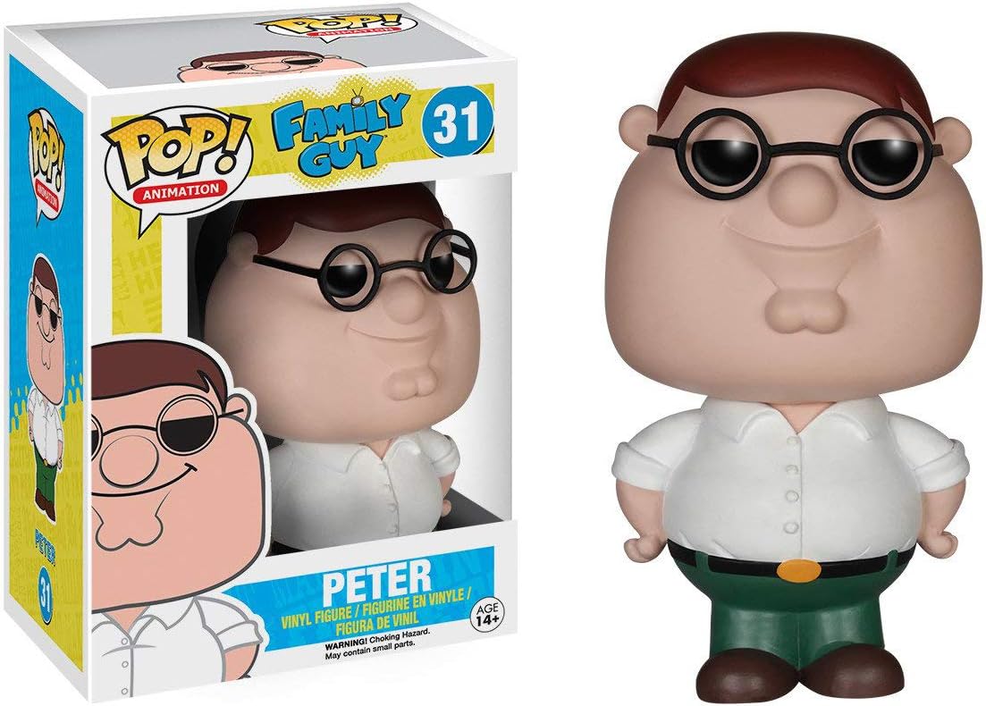 Funko Peter: Family Guy x POP! Animation Vinyl Figure & 1 POP! Compatible PET Plastic Graphical Protector Bundle [#031 / 05238 - B]
