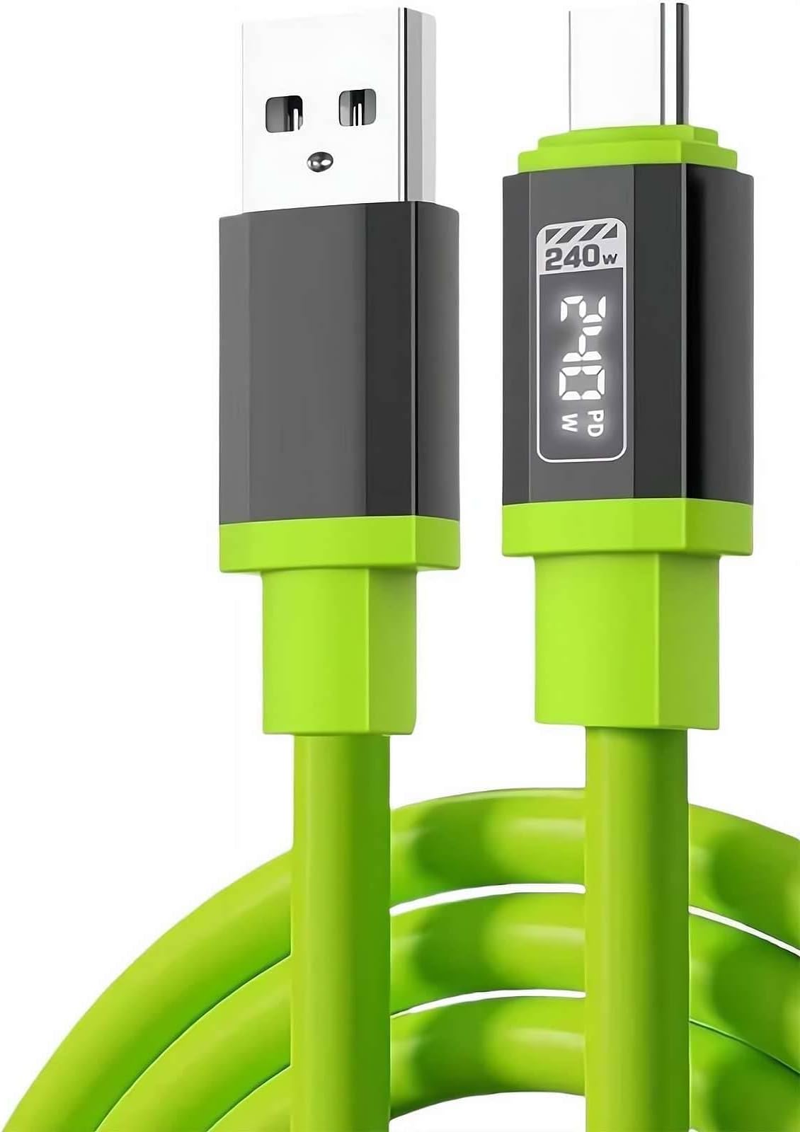 USB C to TypeC Cable 240W Fast Charging Cable, Liquid Silicone Type C Charger Cord (1M)