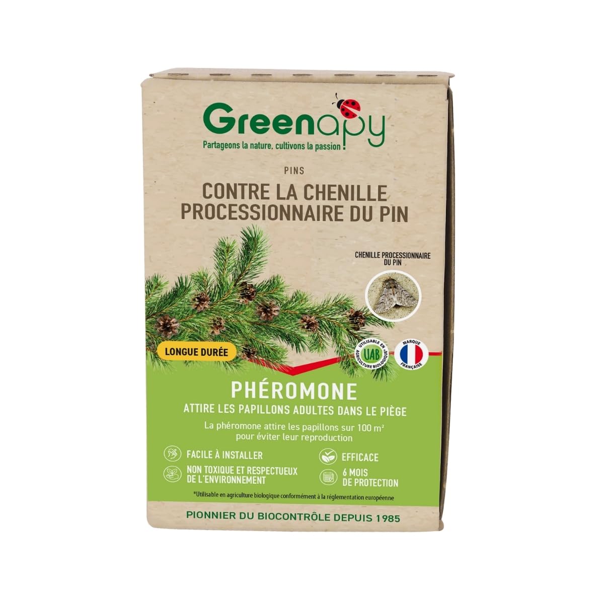 Biotop - Phéromone Processionnaire du Pin Longue DUREE (1 Capsule)