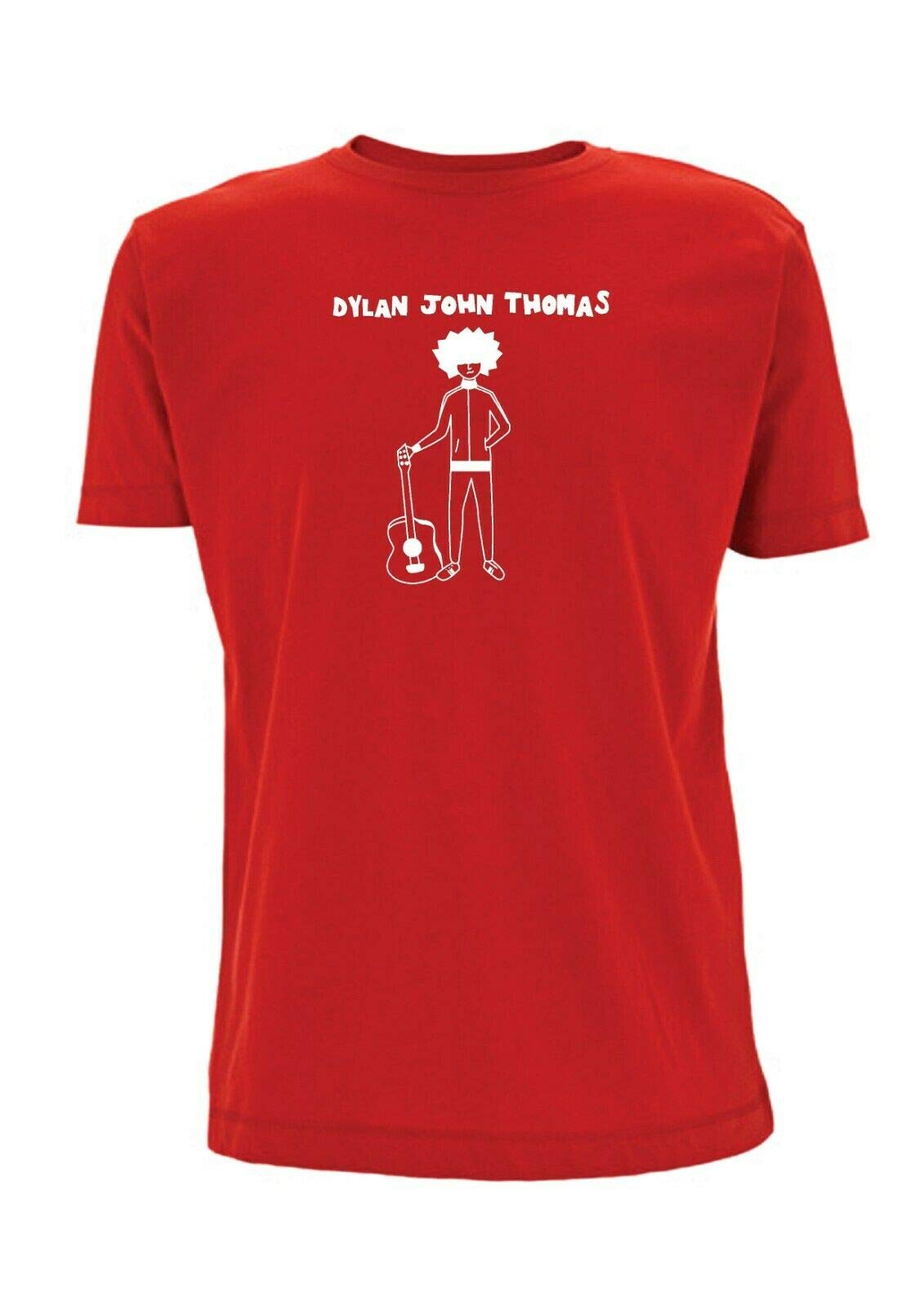 Time 4 Tee Dylan John Thomas T Shirt Inspired Scottish Music Artist Nobody Else Guitar (X Large, Red)