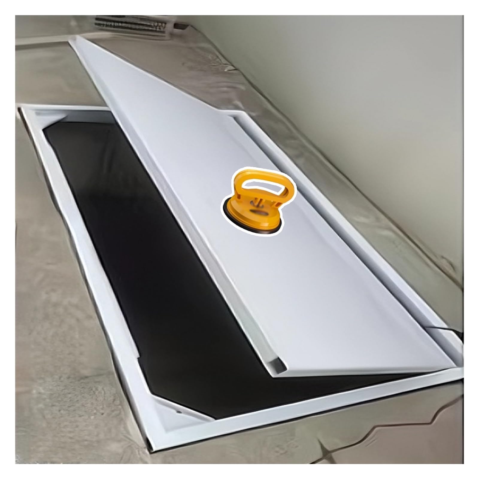 Trampilla de suelo invisible con potente ventosa para sótanos oscuros
