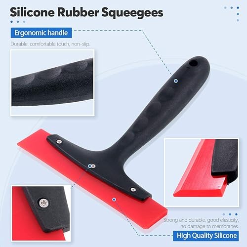 Miniatura 3 de Glarks Kit de herramientas de película de tinte de ventana de automóvil, herramienta de envoltura de vinilo para vehículos, incluye espátula de