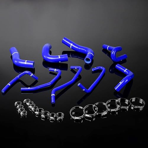 G-PLUS Kit de mangueras de refrigerante de radiador de silicona compatibles con Mazda Miata MX5 1.8L, azul
