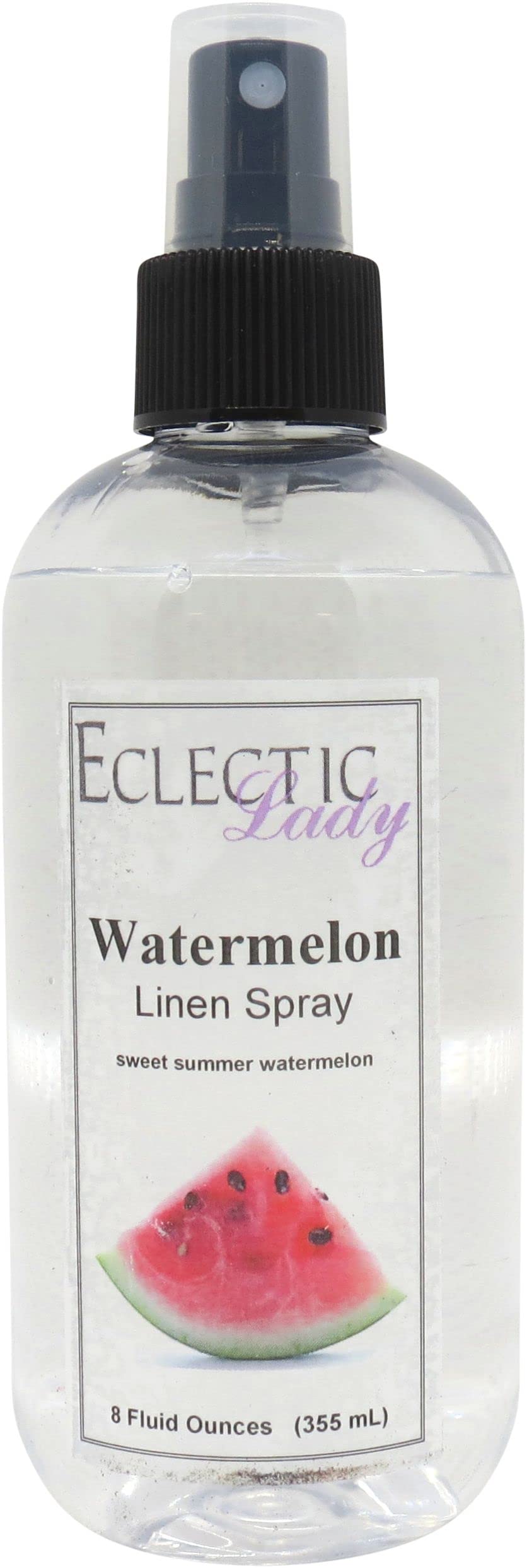 Watermelon Linen Spray (Double Strength), 16 ounces - Eclectic Lady Sheet and Linen Spray - No Artificial Colors, Parabens, or Preservatives - Long-Lasting Scent for Bed, Fabric & Pillow