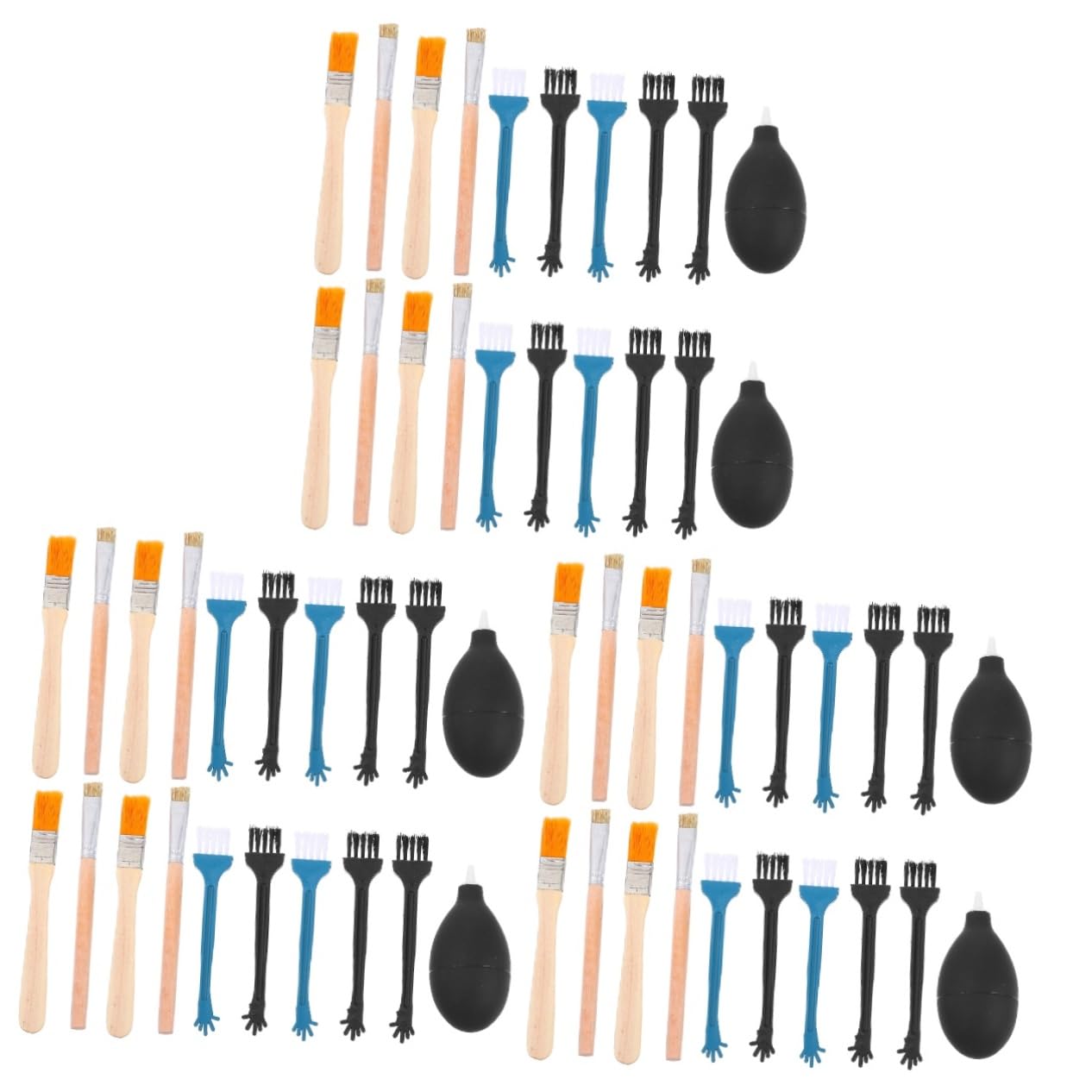 Hemobllo 6 Set di Kit di Pulizia per Cuffie Tablet Laptop Set di Pulizia Spazzola Indurita Setole Morbide Pulizia dei Tuoi Dispositivi Elettronici