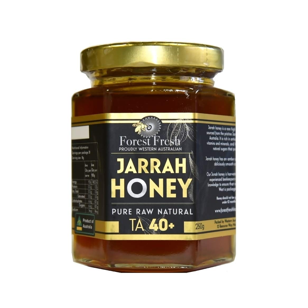 Amazon | ジャラハニー TA40+ / 250g (ガラス瓶） | Forest Fresh