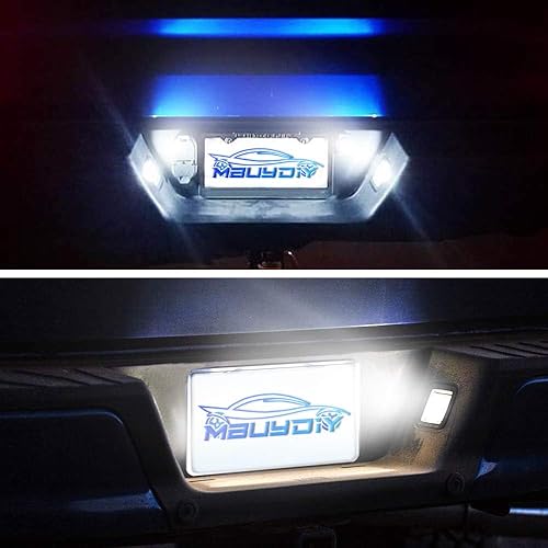 Miniatura 5 de Conjunto de lámpara LED para placa de matrícula compatible con lente ahumada Raptor 2015-2020 F150 17-20 Raptor 6000K blanco, paquete de 2