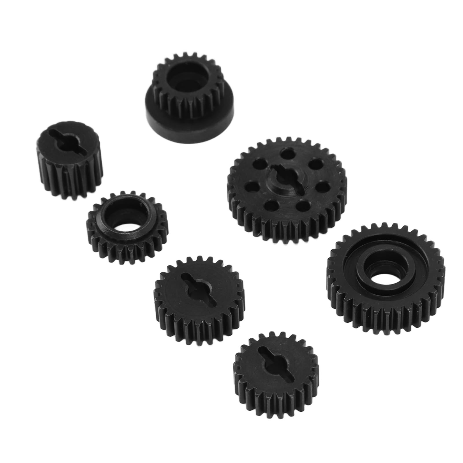 Set di Ingranaggi per Auto RC Scatola di Trasmissione di Ricambio in Acciaio Leggero da 7 Pezzi per Modelli Yikong YK4082 YK4102 YK4103 e Absima Sherpa