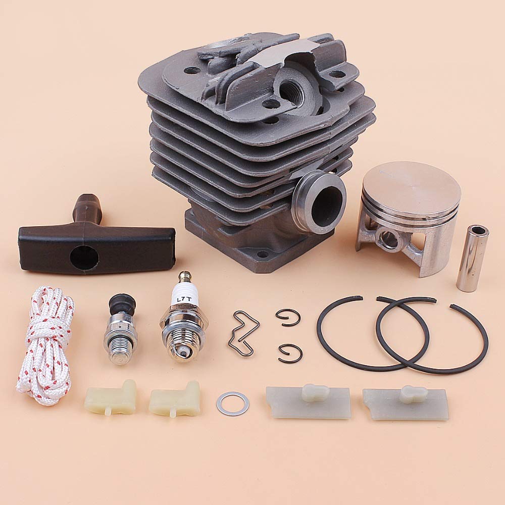 Kit de reparación de Perro de trinquete de Arranque de guía de Cadena de pistón de Cilindro de 48 mm Compatible con STIHL MS360 MS340 036034 034AV 034 Super Gas Motosierra Piezas