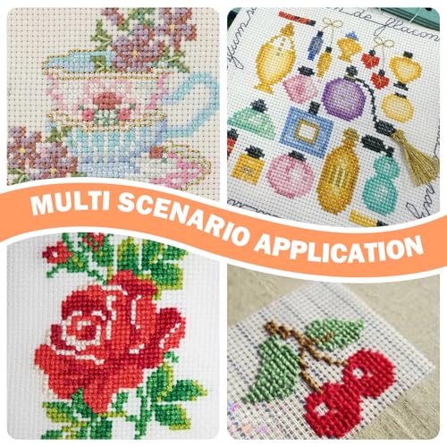 Déchets de toile pour point de croix 14 CT customisation pulls - 5
