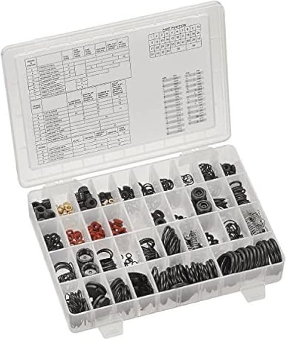 Lezyne Spare Parts Tackle Box for Foot and Hand Pump ORings, Y8 Parts, 1RPTBOXV3 Pumps/Stand