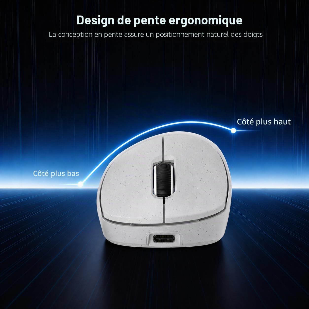 RK ROYAL KLUDGE MG5 8K Souris de Jeu sans Fil 42000 DPI PAW3950 Capteur