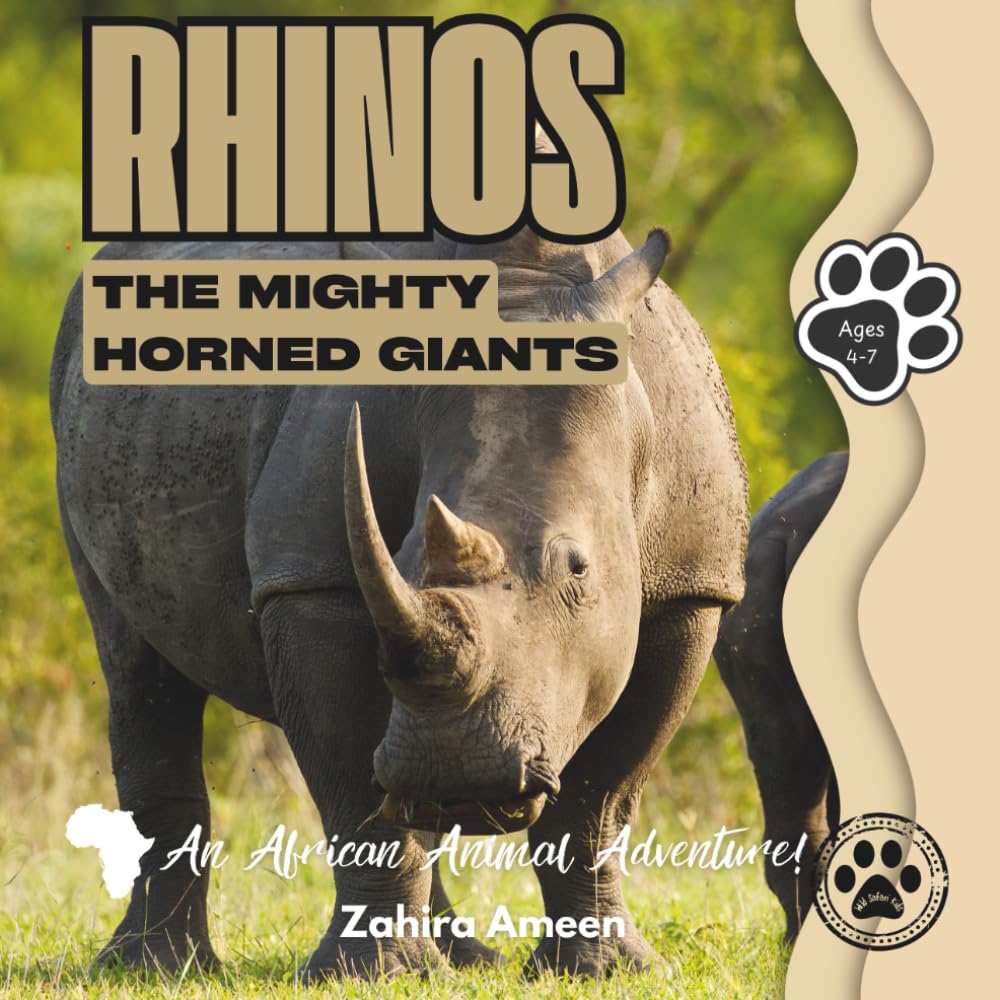 Rhinos: The Mighty Horned Giants: An African Animal Adventure! (Wild Safari Kids: African Animals)