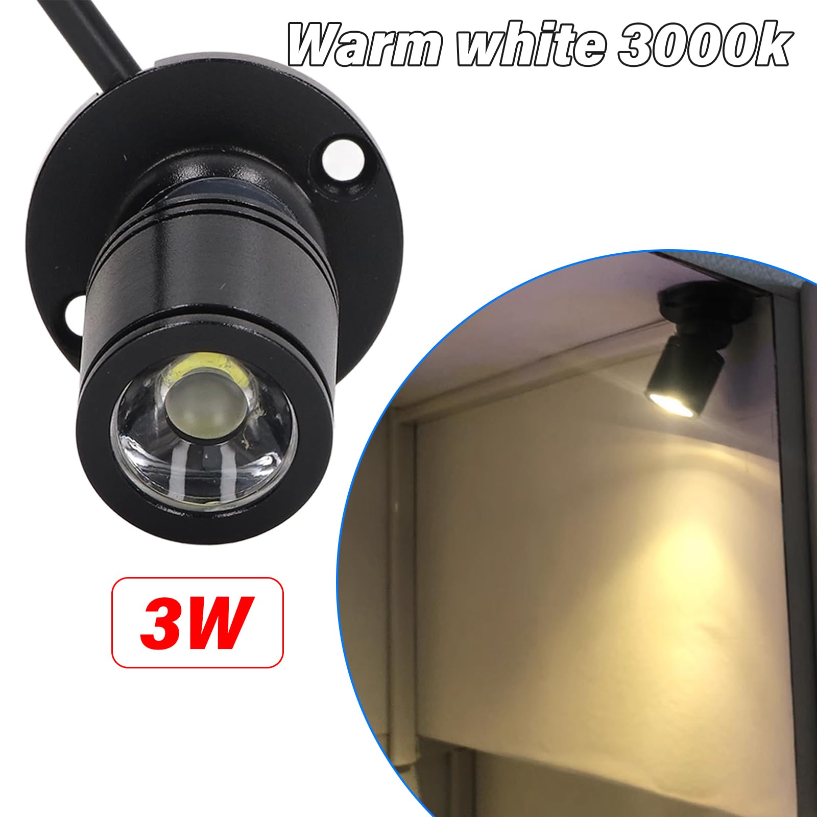 Lot de 4 mini spots LED USB 5 V à intensité variable avec interrupteurs, pour la maison, les bijoux, la décoration, la peinture