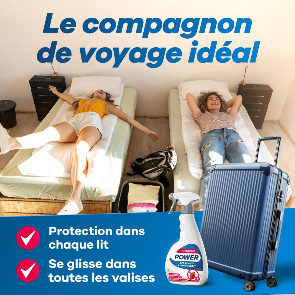 GEROBUG® Spray anti-punaises de lit 500 ml - Un moyen efficace pour lutter contre les punaises de lit