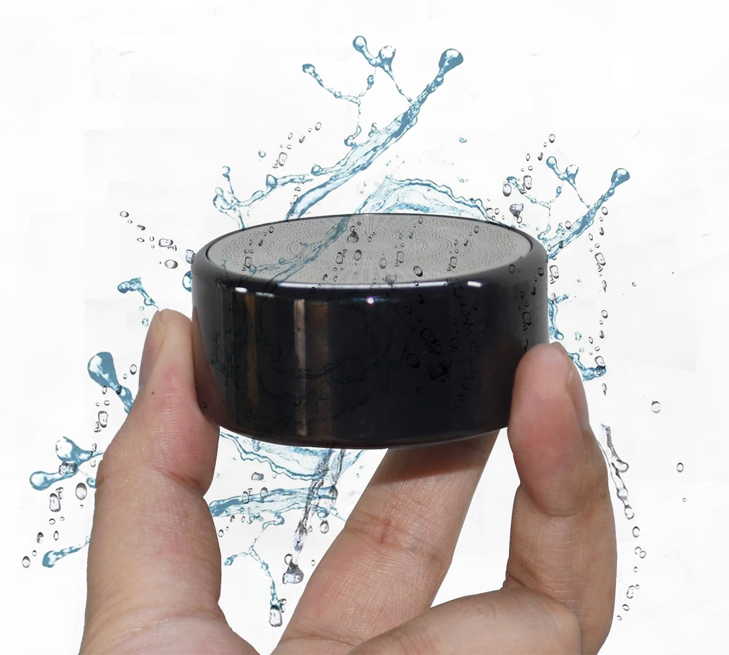 iTalkes Q6 IP6 Waterproof Mini Wireless Speakers, Metal Tiny Bluetooth Speaker, Loud Sound Rich Bass Portable Pocket Speaker, TWS Speaker Bass Hi-Fi Speaker (Gun Black)