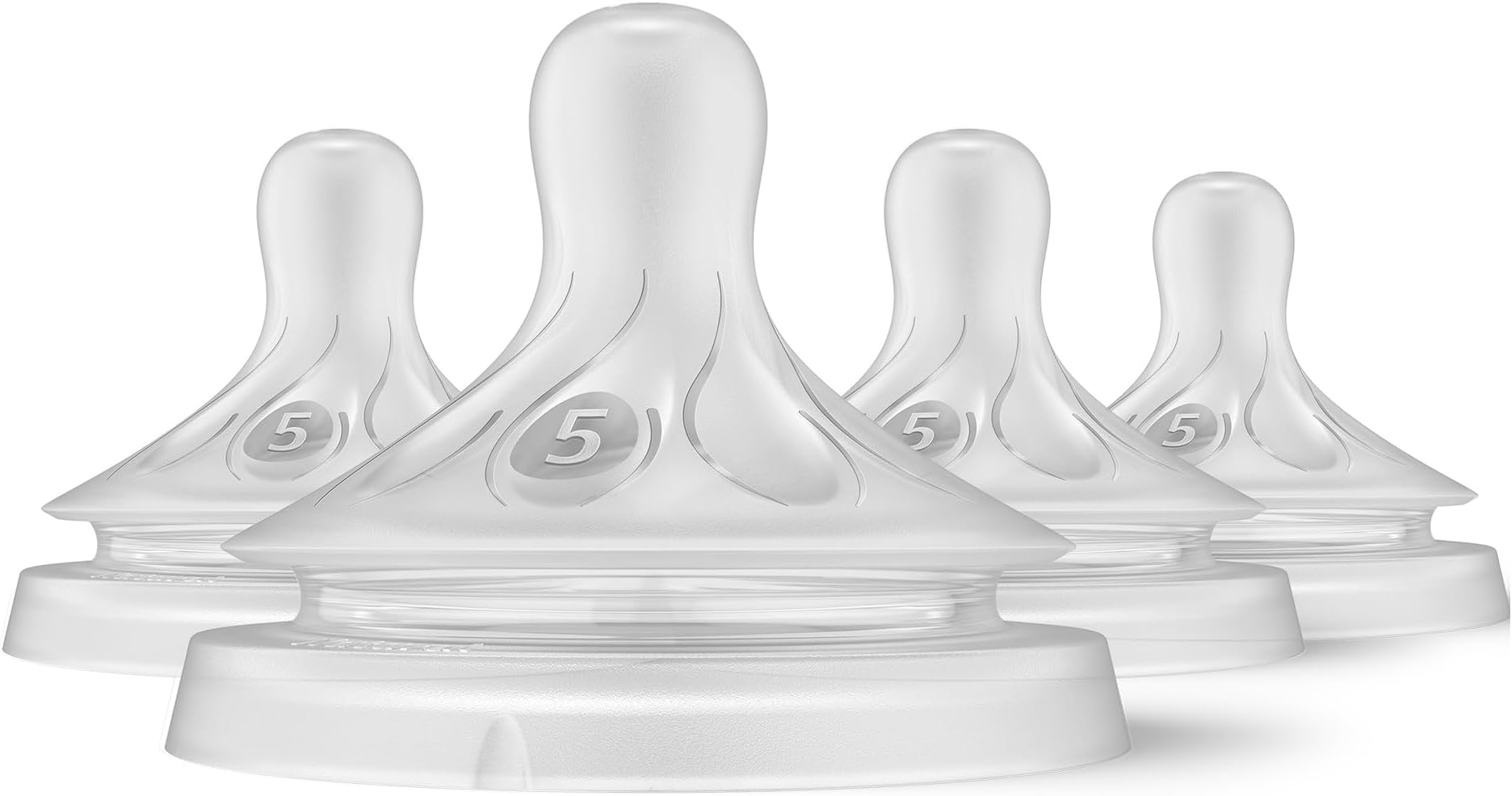 Philips Avent Natural Response Nipples, Extra Fast Flow (Flow 5), 4-Pack, SCY965/04
