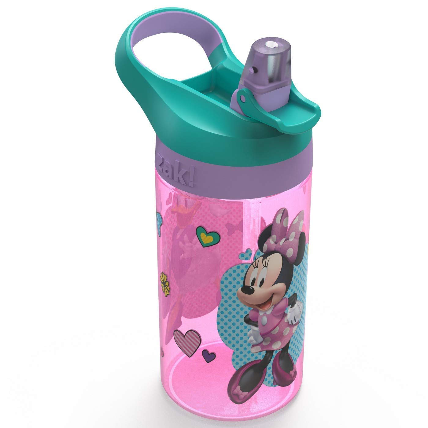 Buy Zak Minnie Mouse Designs 16oz Plastic Water Bottle Pink/Teal Online